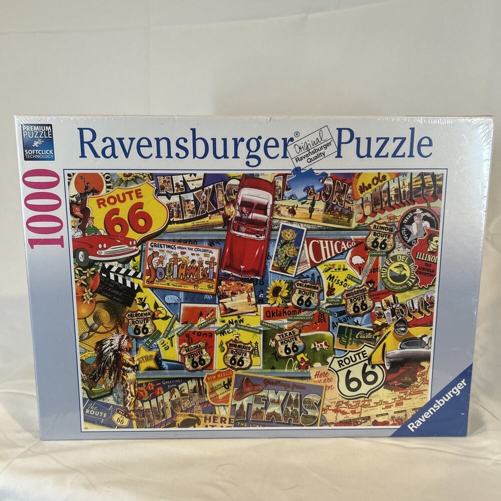 Ravensburger Route 66 Jigsaw Puzzle (1000 Piece) #194094 New in Box